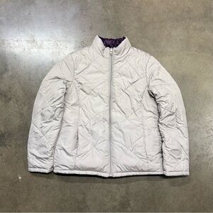 Faded Glory Reversible Puffer Jacket Y2K Quilted Streetwear